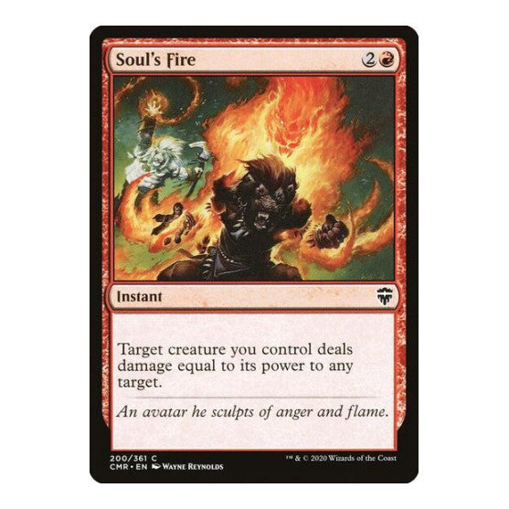 Soul's Fire (CMR) #200 Common (Lightly Played) Commander Legends Magic: The Gathering: 2020