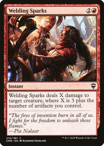 Welding Sparks (CMR) #210 Common Commander Legends Magic: The Gathering: 2020