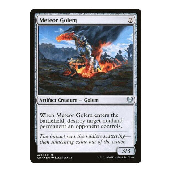 Meteor Golem 325 (CMR) #325 Uncommon (Lightly Played) Commander Legends Magic: The Gathering: 2020