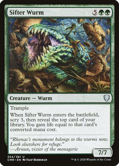 Sifter Wurm (CMR) #254 Uncommon (Lightly Played) Commander Legends Magic: The Gathering: 2020