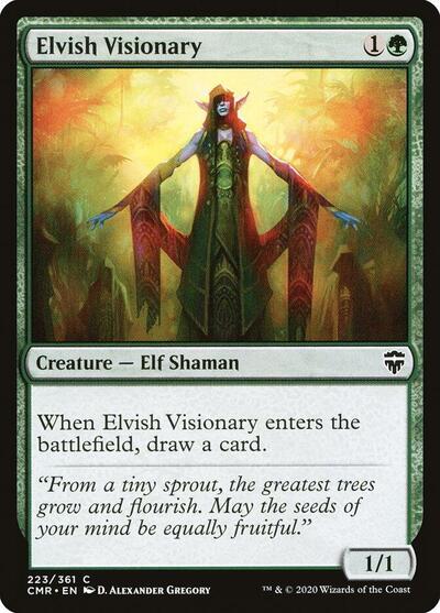 Elvish Visionary (CMR) #223 Common (Lightly Played) Commander Legends Magic: The Gathering: 2020
