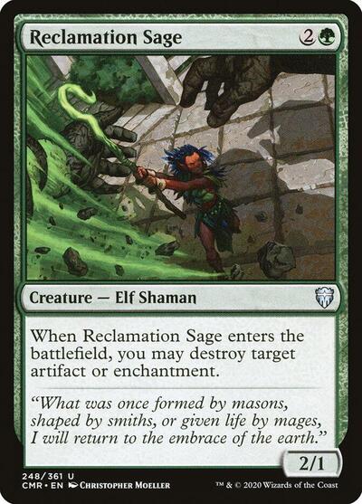 Reclamation Sage 248 (CMR) #248 Uncommon (Lightly Played) Commander Legends Magic: 2020