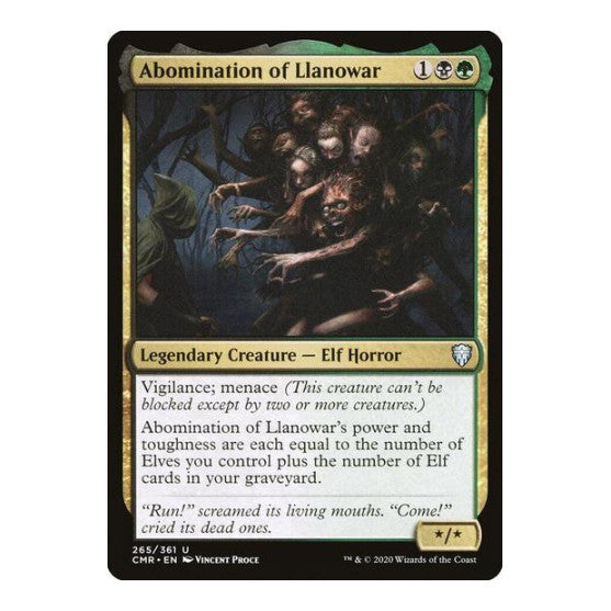 Abomination of Llanowar (CMR) #265 Uncommon (Lightly Played) Commander Legends Magic: The Gathering: 2020