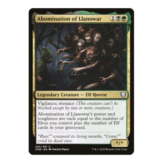 Abomination of Llanowar (CMR) #265 Uncommon (Lightly Played) Commander Legends Magic: The Gathering: 2020
