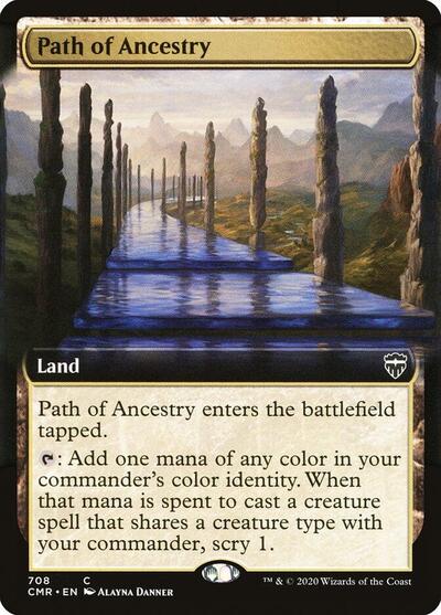 Path of Ancestry Extended Art (CMR) #708 Common (Lightly Played) Commander Legends Magic: The Gathering: 2020