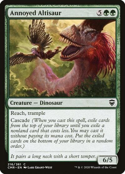 Annoyed Altisaur (CMR) #216 Common (Lightly Played) Commander Legends Magic: The Gathering: 2020