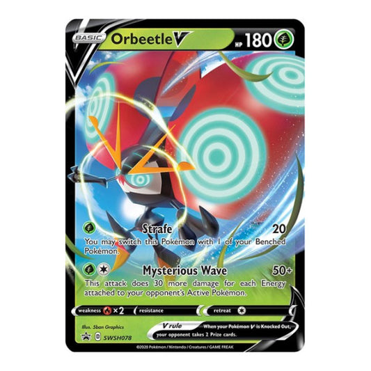 Orbeetle V - SWSH078 (SWSD) #SWSH078 Promo (Holofoil Near Mint) SWSH: Sword & Shield Promo Cards Pokemon: 2019