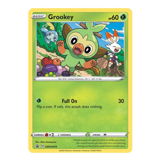Grookey - SWSH070 (SWSD) #SWSH070 Promo (Holofoil Lightly Played) SWSH: Sword & Shield Promo Cards Pokemon: 2019