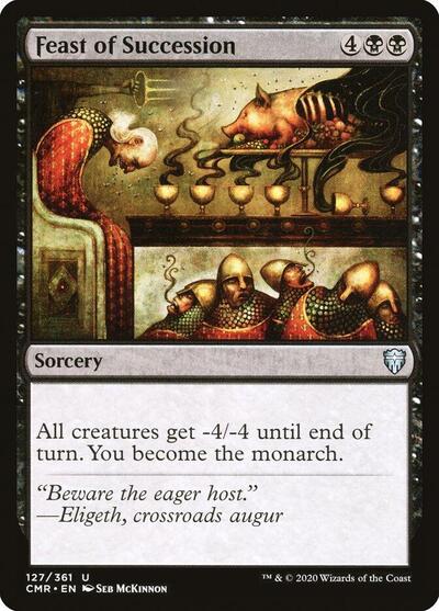 Feast of Succession (CMR) #127 Uncommon (Lightly Played) Commander Legends Magic: The Gathering: 2020
