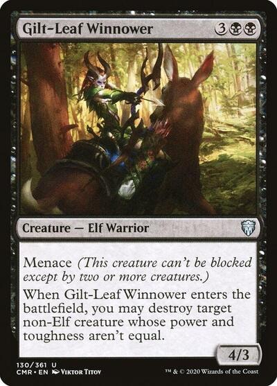 Gilt Leaf Winnower (CMR) #130 Uncommon (Lightly Played) Commander Legends Magic: The Gathering: 2020