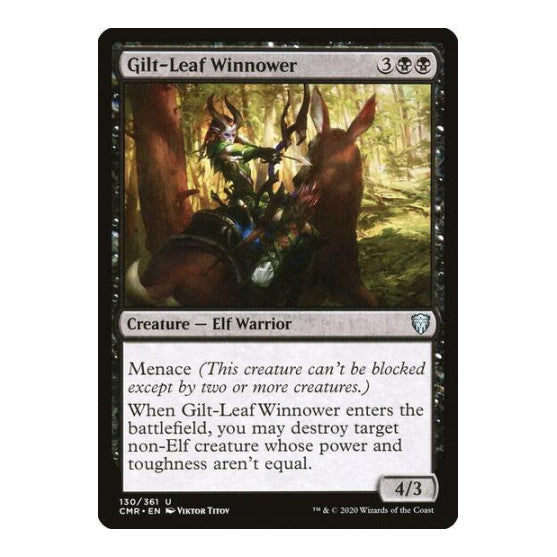 Gilt-Leaf Winnower (CMR) #130 Uncommon (Lightly Played) Commander Legends Magic: The Gathering: 2020