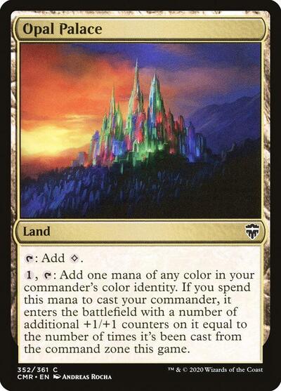 Opal Palace (CMR) #352 Common (Lightly Played) Commander Legends Magic: The Gathering: 2020
