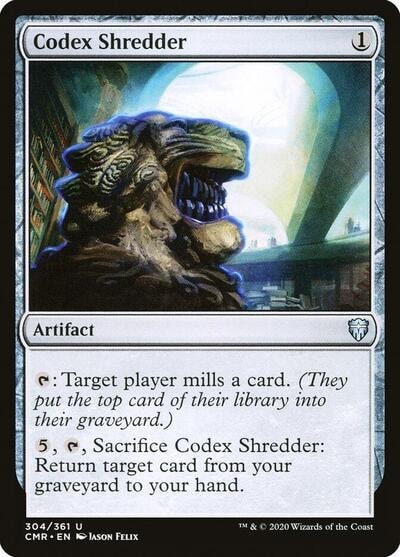 Codex Shredder (CMR) #304 Uncommon (Lightly Played) Commander Legends Magic: The Gathering: 2020
