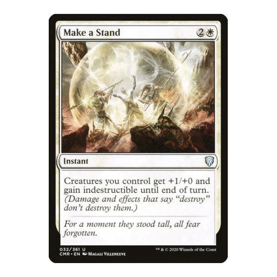 Make a Stand (CMR) #32 Uncommon (Lightly Played) Commander Legends Magic: The Gathering: 2020