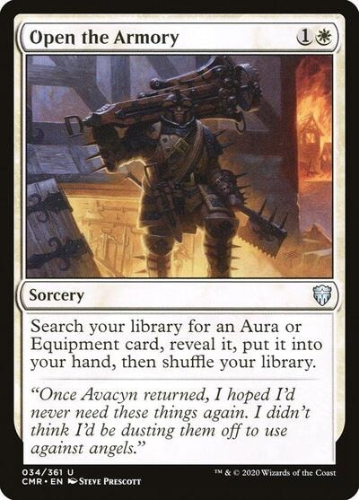 Open the Armory (CMR) #34 Uncommon (Lightly Played) Commander Legends Magic: The Gathering: 2020