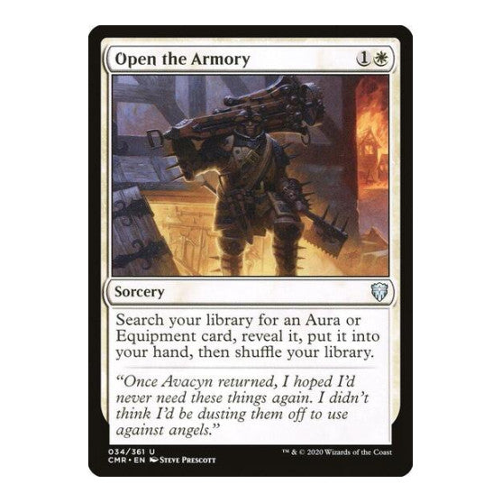 Open the Armory (CMR) #34 Uncommon (Lightly Played) Commander Legends Magic: The Gathering: 2020