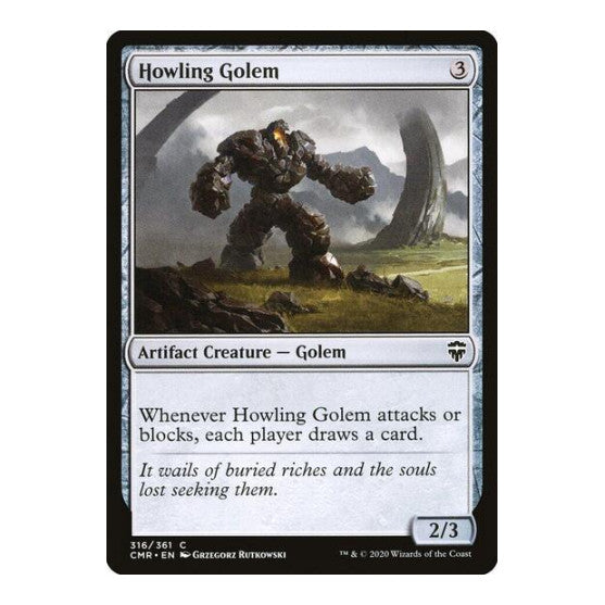 Howling Golem (CMR) #316 Common (Lightly Played) Commander Legends Magic: The Gathering: 2020