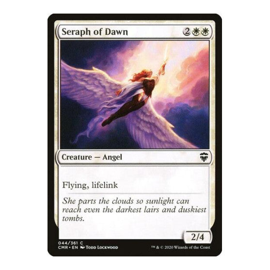 Seraph of Dawn (CMR) #44 Common (Lightly Played) Commander Legends Magic: The Gathering: 2020
