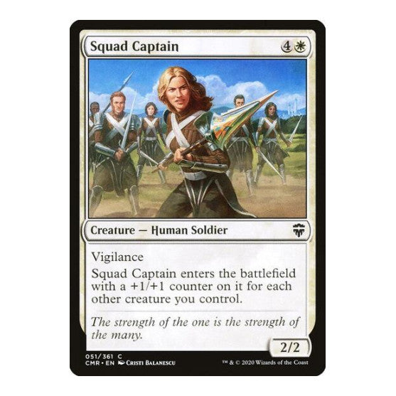 Squad Captain (CMR) #51 Common Commander Legends Magic: The Gathering: 2020