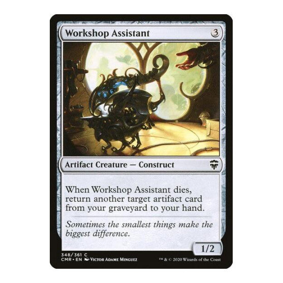 Workshop Assistant (CMR) #348 Common Commander Legends Magic: The Gathering: 2020