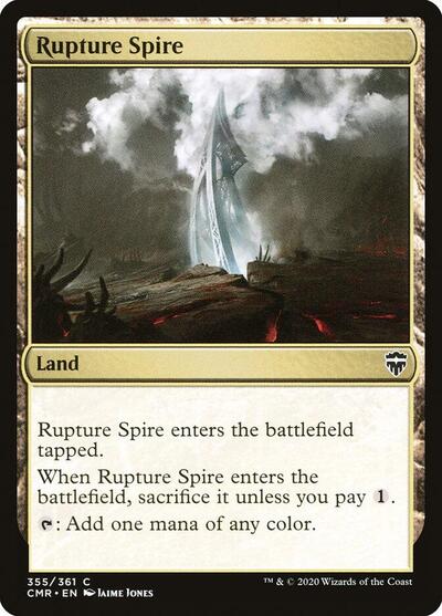 Rupture Spire 355 (CMR) #355 Common (Lightly Played) Commander Legends Magic: The Gathering: 2020