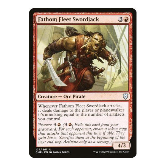 Fathom Fleet Swordjack (CMR) #177 Uncommon (Lightly Played) Commander Legends Magic: The Gathering: 2020