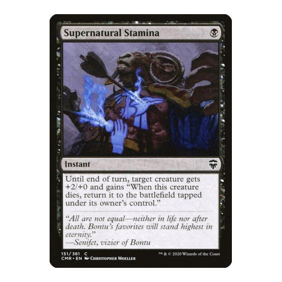 Supernatural Stamina (CMR) #151 Common (Lightly Played) Commander Legends Magic: The Gathering: 2020