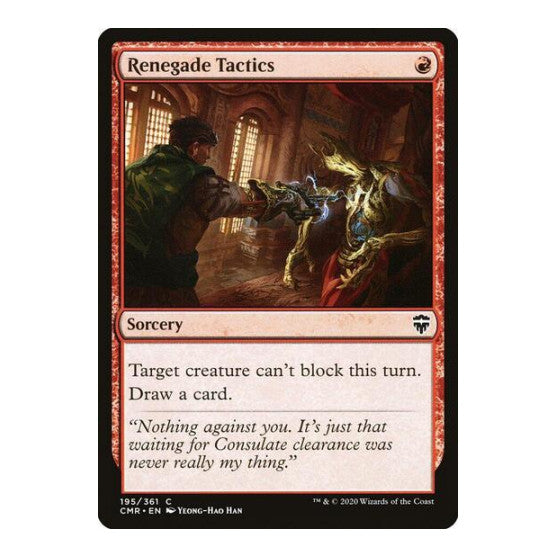 Renegade Tactics (CMR) #195 Common (Lightly Played) Commander Legends Magic: The Gathering: 2020