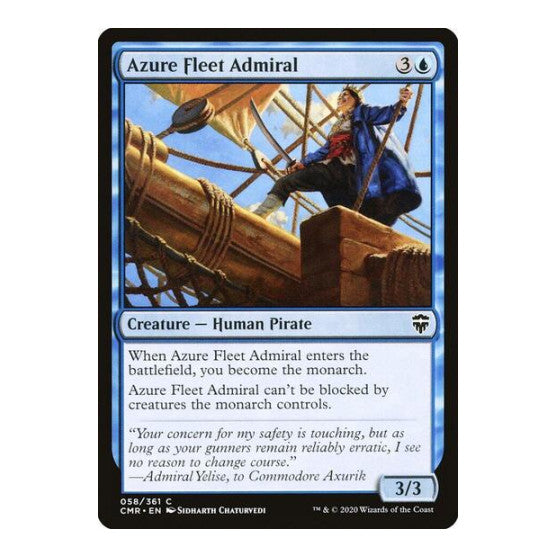 Azure Fleet Admiral (CMR) #58 Common Commander Legends Magic: The Gathering: 2020