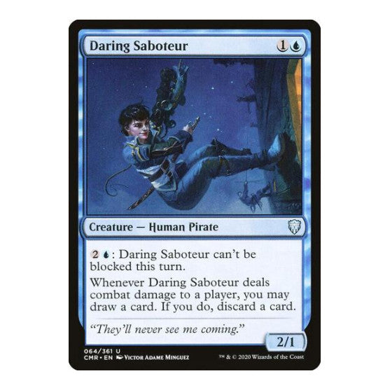 Daring Saboteur (CMR) #64 Uncommon (Lightly Played) Commander Legends Magic: The Gathering: 2020