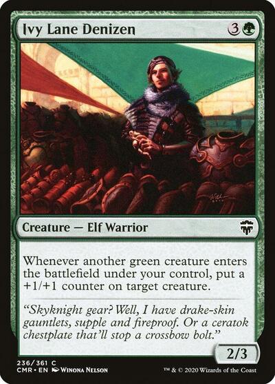 Ivy Lane Denizen (CMR) #236 Common Commander Legends Magic: The Gathering: 2020