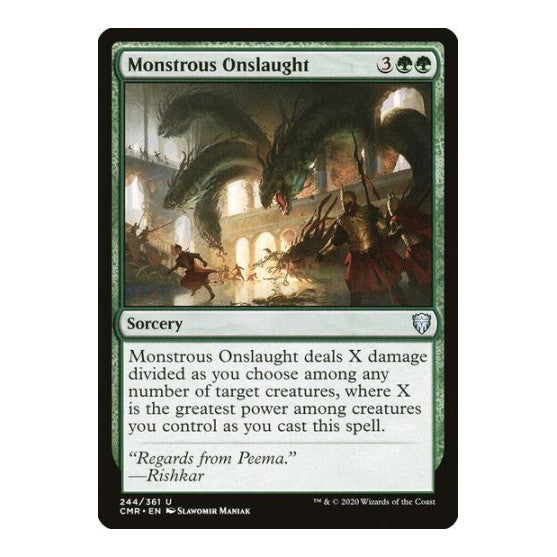 Monstrous Onslaught (CMR) #244 Uncommon (Lightly Played) Commander Legends Magic: The Gathering: 2020