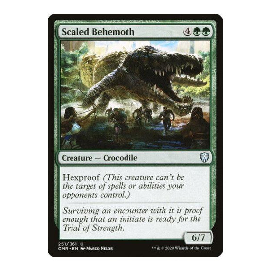 Scaled Behemoth (CMR) #251 Uncommon (Foil Lightly Played) Commander Legends Magic: The Gathering: 2020