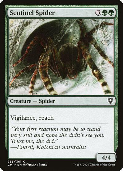 Sentinel Spider (CMR) #253 Common (Lightly Played) Commander Legends Magic: 2020