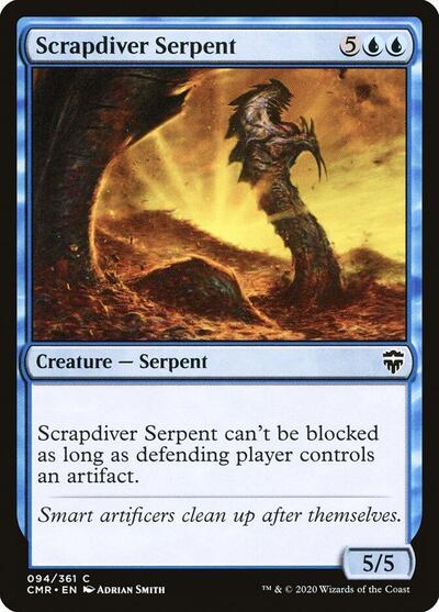 Scrapdiver Serpent (CMR) #94 Common Commander Legends Magic: The Gathering: 2020