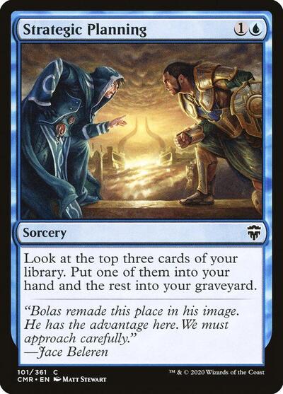 Strategic Planning (CMR) #101 Common (Lightly Played) Commander Legends Magic: The Gathering: 2020