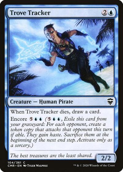 Trove Tracker (CMR) #104 Common (Foil Lightly Played) Commander Legends Magic: The Gathering: 2020