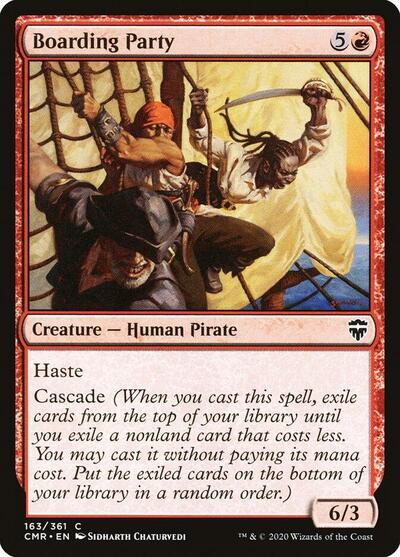 Boarding Party (CMR) #163 Common (Lightly Played) Commander Legends Magic: The Gathering: 2020
