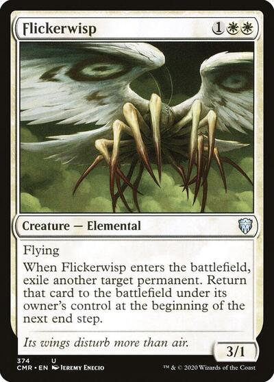 Flickerwisp (CMR) #374 Uncommon (Lightly Played) Commander Legends Magic: The Gathering: 2020