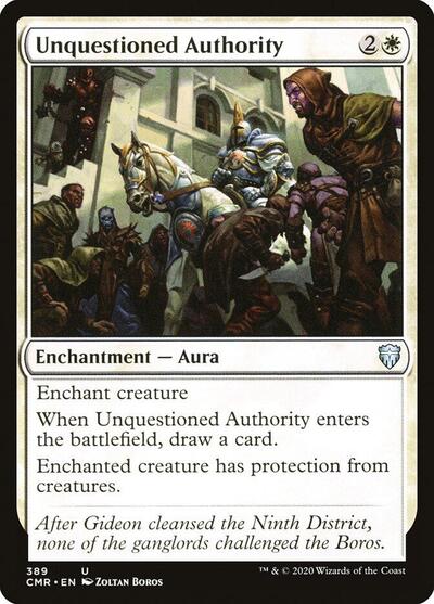 Unquestioned Authority (CMR) #389 Uncommon (Lightly Played) Commander Legends Magic: The Gathering: 2020