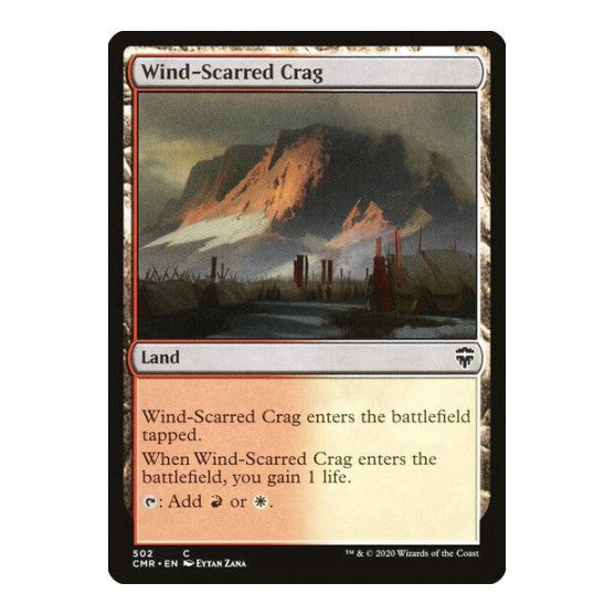 Wind-Scarred Crag (CMR) #502 Common (Lightly Played) Commander Legends Magic: The Gathering: 2020