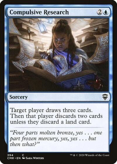 Compulsive Research (CMR) #394 Common (Lightly Played) Commander Legends Magic: The Gathering: 2020