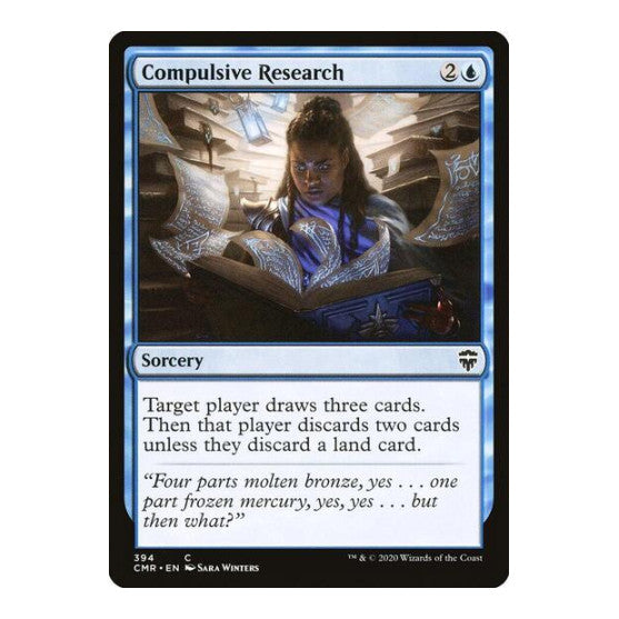 Compulsive Research (CMR) #394 Common (Lightly Played) Commander Legends Magic: The Gathering: 2020