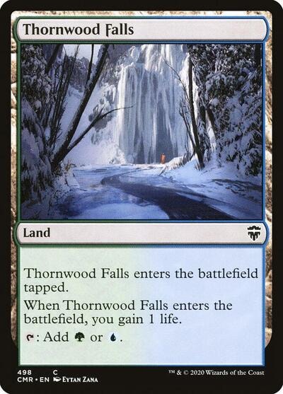 Thornwood Falls (CMR) #498 Common (Lightly Played) Commander Legends Magic: The Gathering: 2020