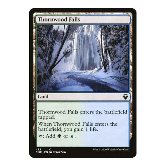 Thornwood Falls (CMR) #498 Common (Lightly Played) Commander Legends Magic: The Gathering: 2020