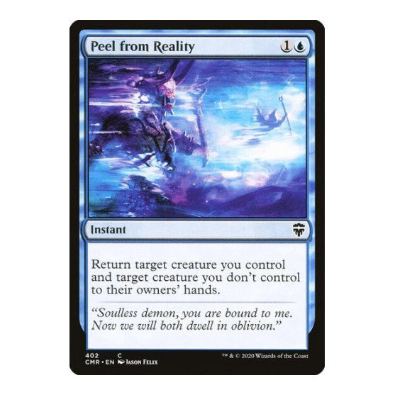 Peel from Reality (CMR) #402 Common (Lightly Played) Commander Legends Magic: The Gathering: 2020