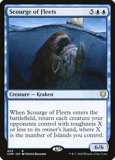 Scourge of Fleets (CMR) #403 Rare (Lightly Played) Commander Legends Magic: The Gathering: 2020