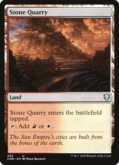 Stone Quarry (CMR) #495 Uncommon (Lightly Played) Commander Legends Magic: The Gathering: 2020