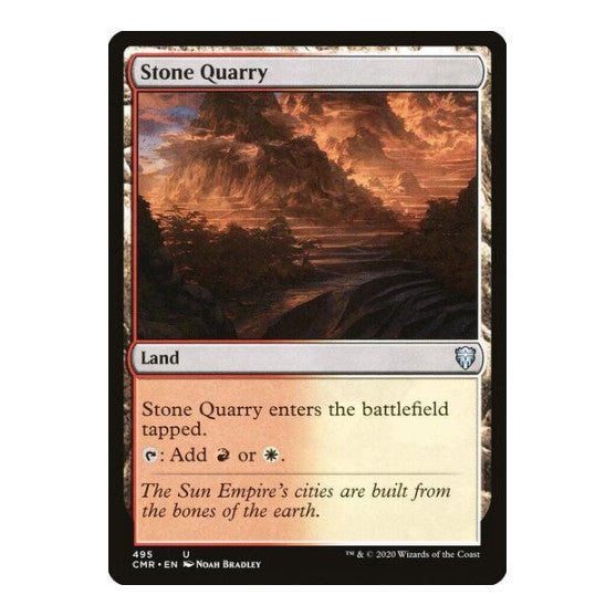 Stone Quarry (CMR) #495 Uncommon (Lightly Played) Commander Legends Magic: The Gathering: 2020
