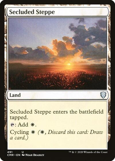 Secluded Steppe (CMR) #491 Uncommon (Lightly Played) Commander Legends Magic: The Gathering: 2020